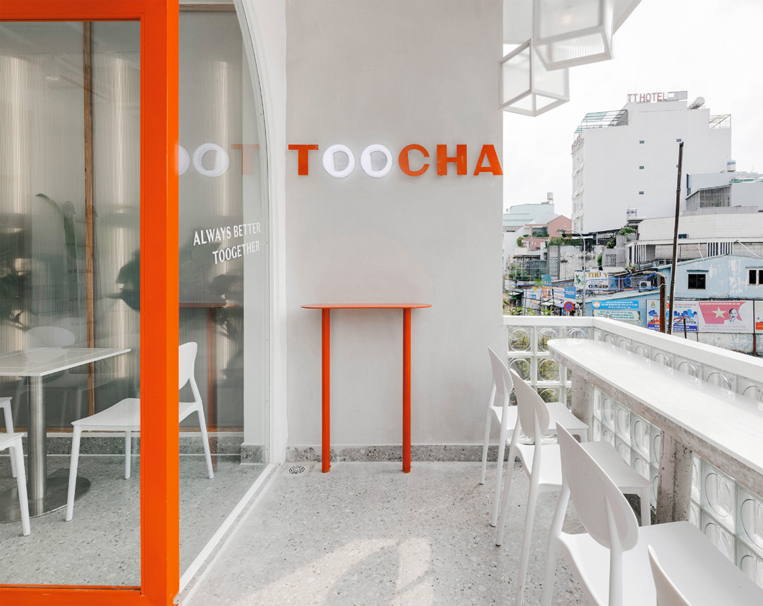 奶茶连锁店TOOCHA 越南 咖啡店 奶茶店 橙色 logo设计 vi设计 空间设计