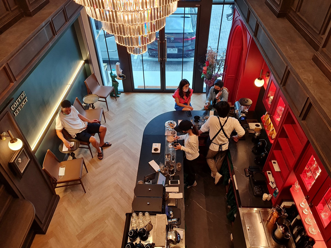 咖啡店Coffee Effect 泰国 咖啡店 欧式 logo设计 vi设计 空间设计
