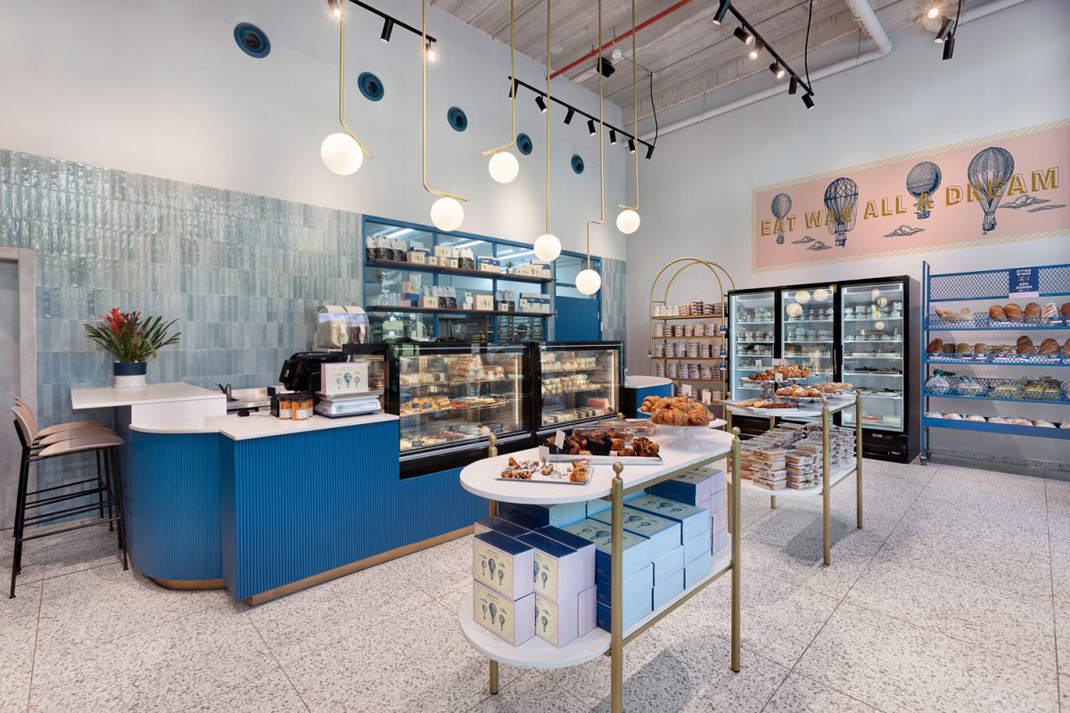 面包店JACKOBS DREAM 智利 面包店 蓝色 金属 logo设计 vi设计 空间设计
