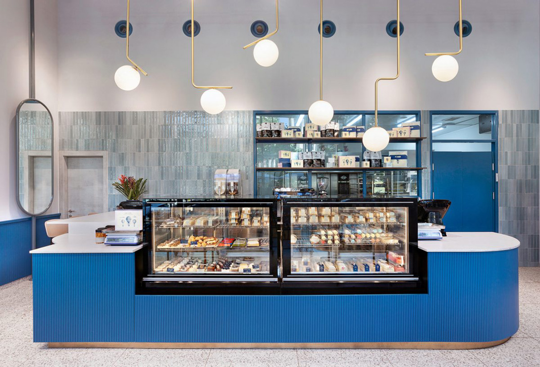 面包店JACKOBS DREAM 智利 面包店 蓝色 金属 logo设计 vi设计 空间设计