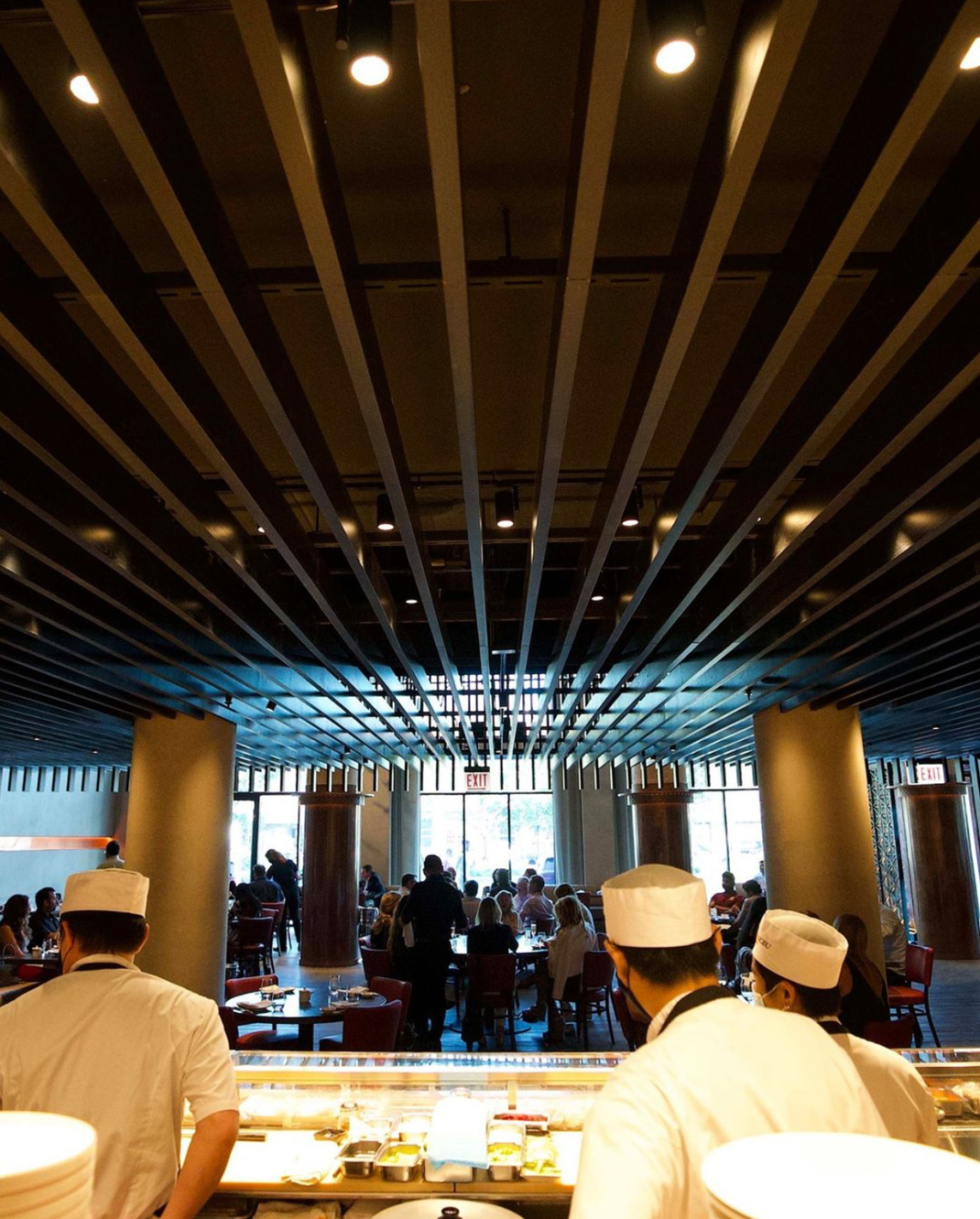 日式餐厅Nobu Hotel Chicago 美国 日式餐厅 酒吧 大理石 不锈钢 logo设计 vi设计 空间设计