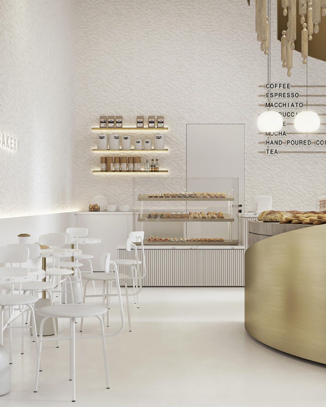 面包店BIKSOLT'S BAKERY 俄罗斯 面包店 极简主义 阵列空间 木头 不锈钢 logo设计 vi设计 空间设计