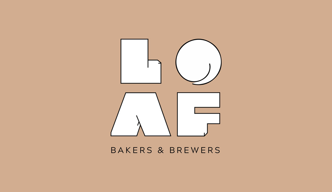 面包店LOAF Bakers & Brewers 泰国 芭达亚 面包店 咖啡店 简餐 字母设计 圆润 logo设计 vi设计 空间设计