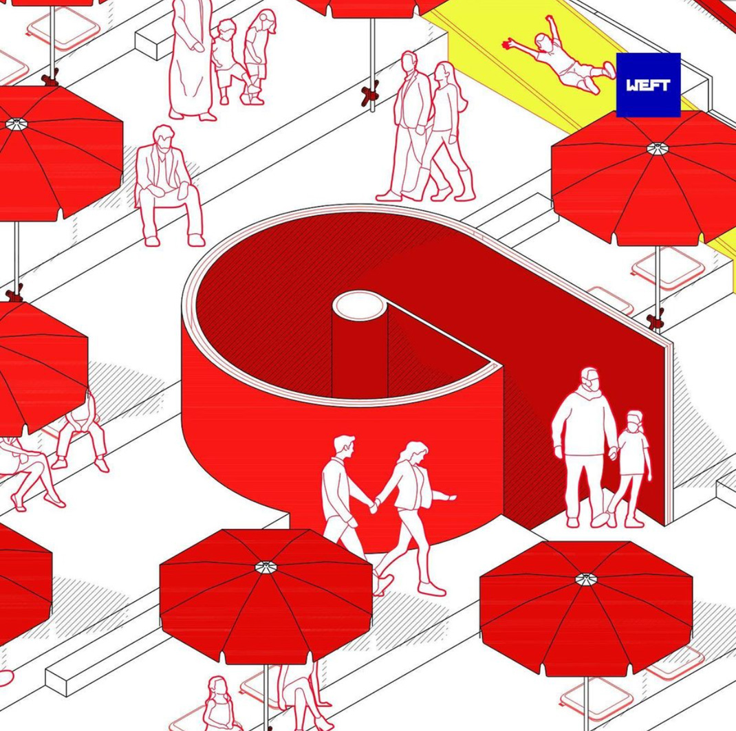 红色服装融合概念空间bbtkw 科威特 概念空间 服装店 红色 汉堡店 logo设计 vi设计 空间设计
