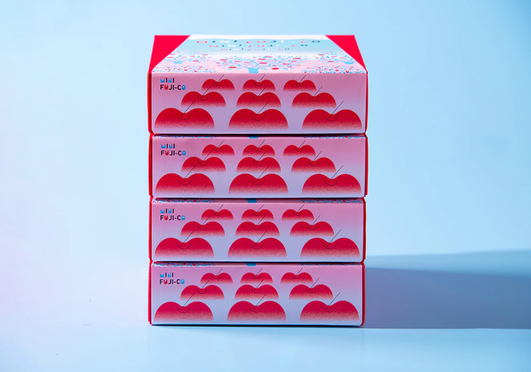 “Mini Fuji-co”水果包装设计 日本 水果 插图 包装 贴纸 logo设计 vi设计 空间设计