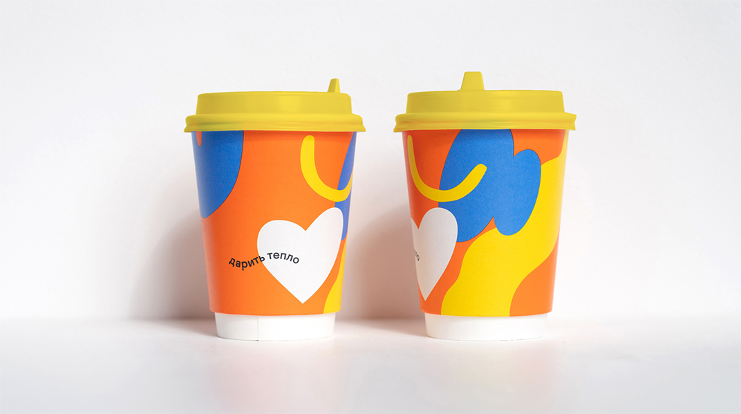 外卖咖啡品牌“TO DRINK COFFEE  俄罗斯 外卖 咖啡店 包装设计 几何图形 logo设计 vi设计 空间设计