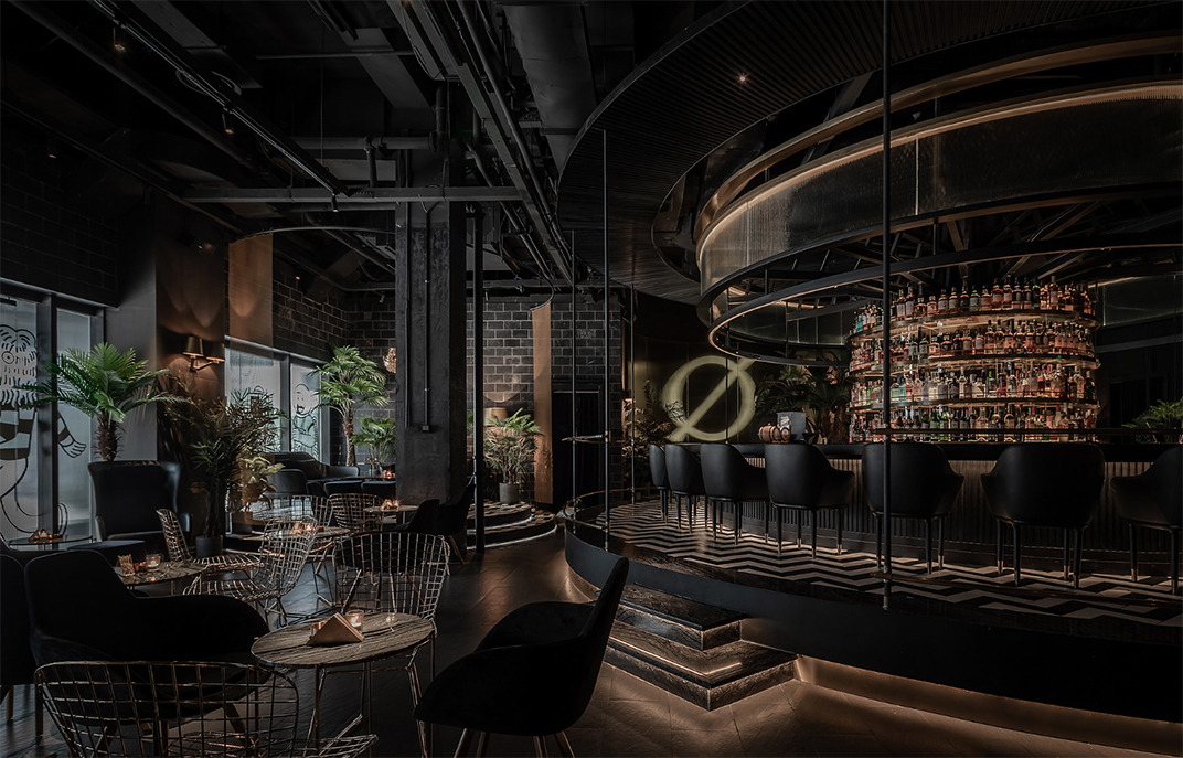 冥王星棒餐厅 南京 酒吧 圆形 logo设计 vi设计 空间设计