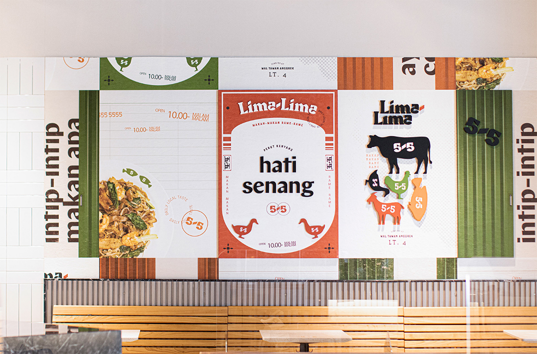 购物中心美食广场餐厅 印度尼西亚 雅加达 字体设计 排版 海报设计 logo设计 vi设计 空间设计