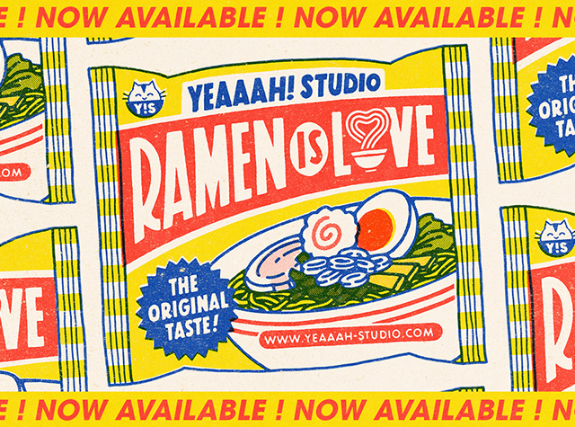 拉面插画品牌Ramen is Love，法国 | Designer by Yeaaah! Studio