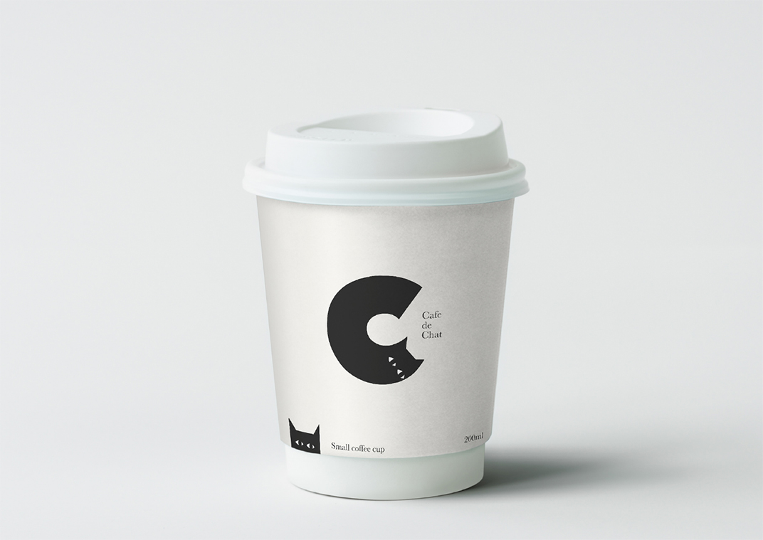猫咖啡馆Cafe de Chat 俄罗斯联邦 莫斯科 咖啡店 猫 插图设计 logo设计 vi设计 空间设计