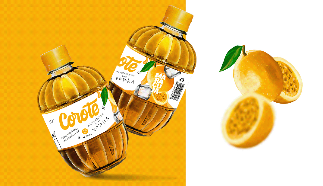 果汁包装设计Corote 巴西 里约热内卢 饮品 包装设计 标签设计 插图 logo设计 vi设计 空间设计