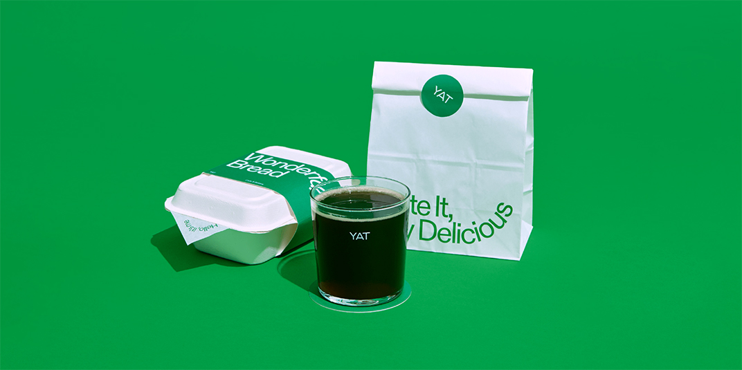 咖啡店YAT Branding 韩国 首尔 咖啡店 绿色 包装设计 排版设计 logo设计 vi设计 空间设计