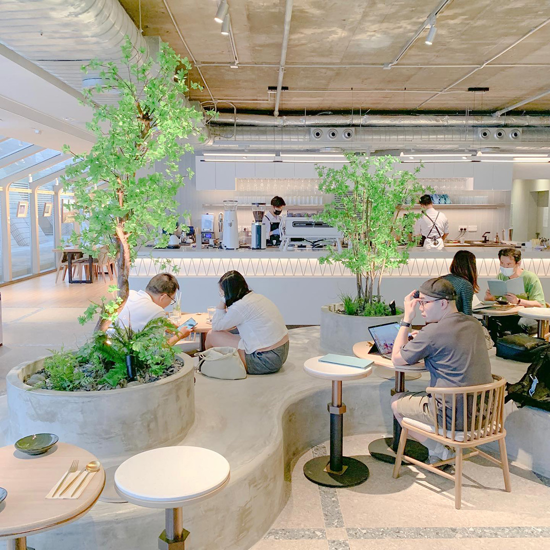 文化中心里的咖啡店 香港 咖啡店 展览 手工坊 音乐 电影 绿植 融合餐厅 logo设计 vi设计 空间设计