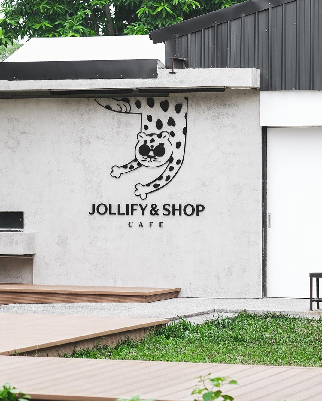 甜品店Jollify & Shop Cafe 台湾 甜品店 简餐店 面包店 轻食 插图设计 动物 logo设计 vi设计 空间设计