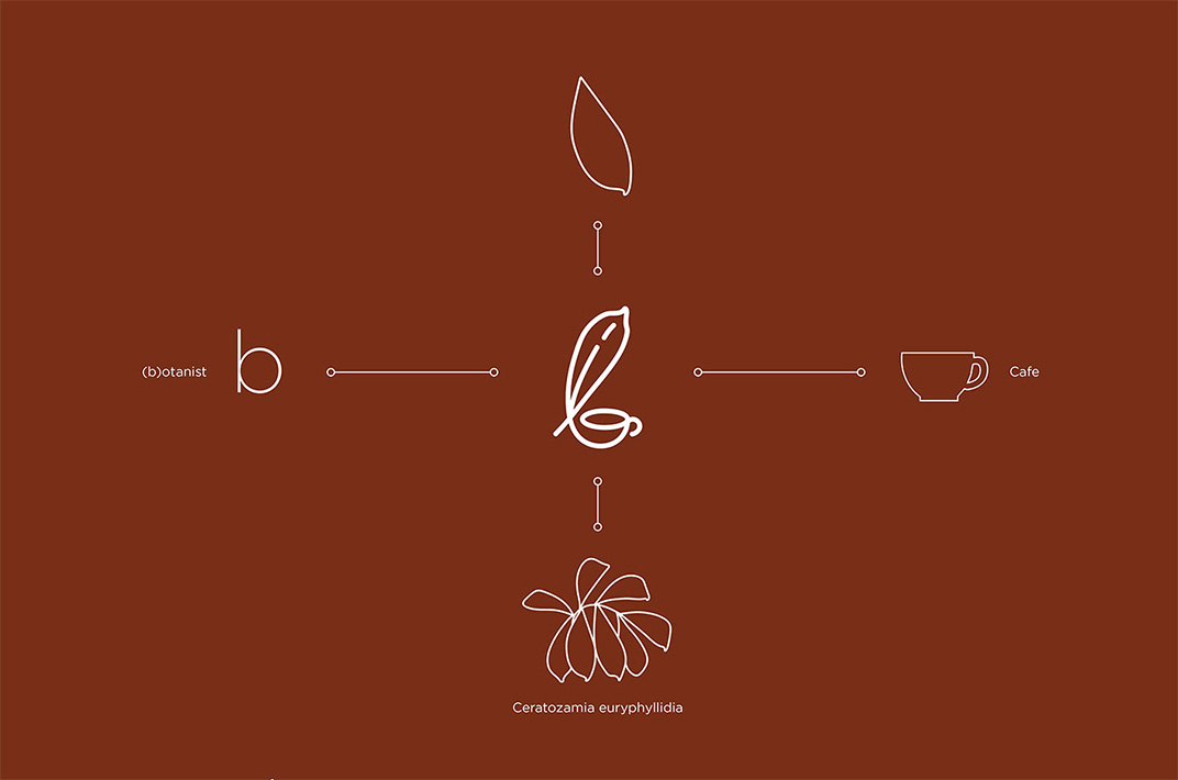 园林美化知识的植物咖啡馆 泰国 曼谷 咖啡馆 植物 抹茶 字体设计 logo设计 vi设计 空间设计