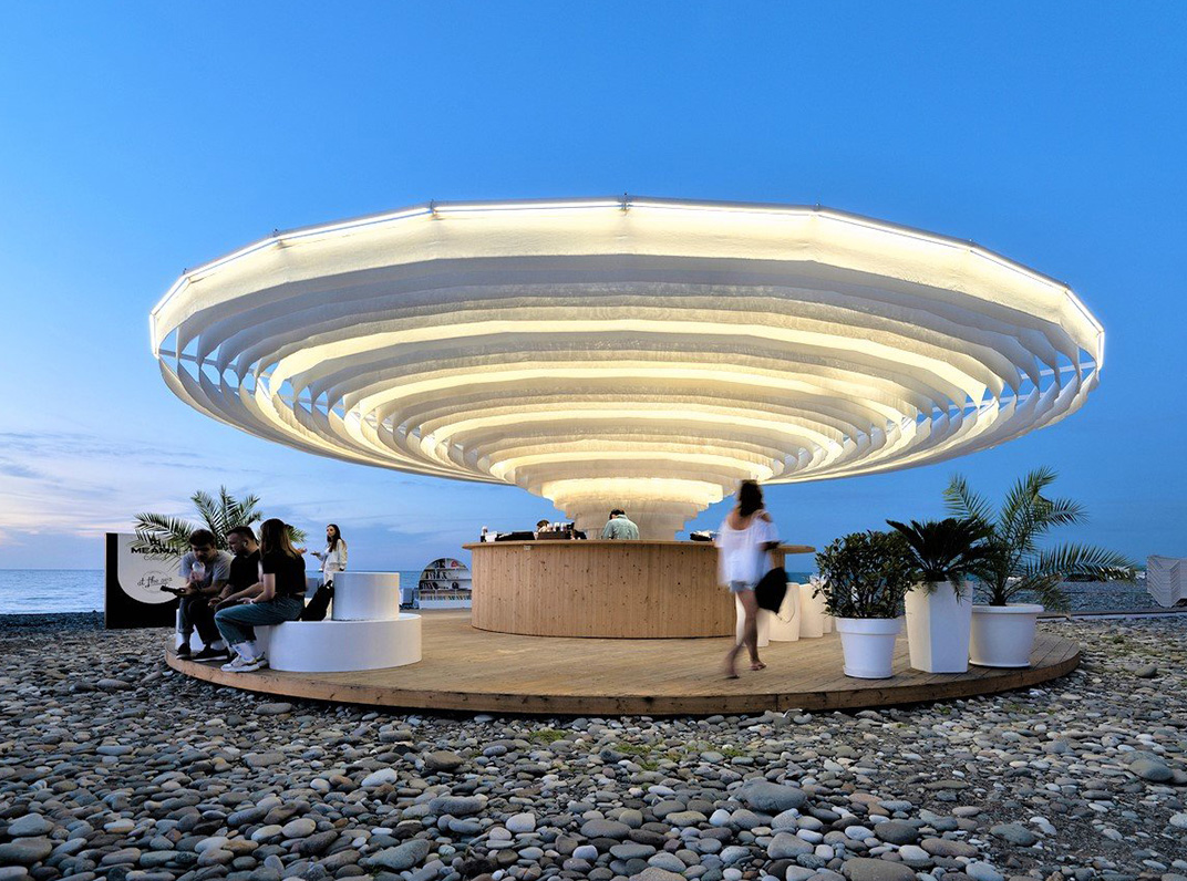 海滩酒吧餐厅Meama Collect，格鲁吉亚 | Designed by Khmaladze Architects