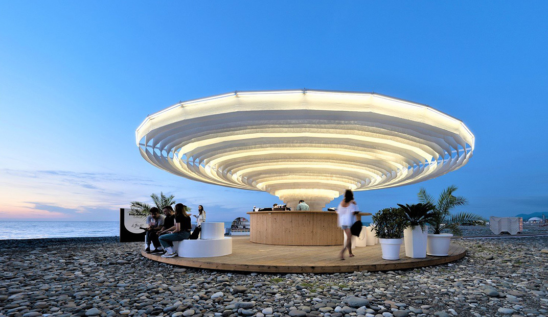 海滩酒吧餐厅Meama Collect，格鲁吉亚 | Designed by Khmaladze Architects