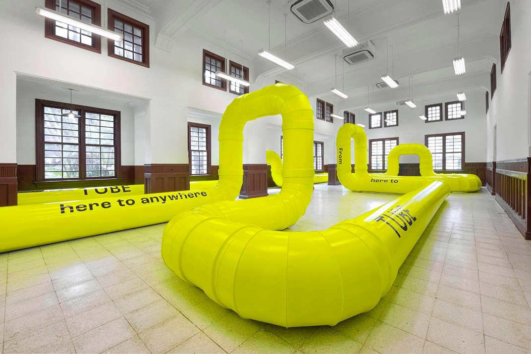 2022新竹州图书馆选书 选物特展管 台湾 图书馆 管子 展览 黄色 文化 logo设计 vi设计 空间设计