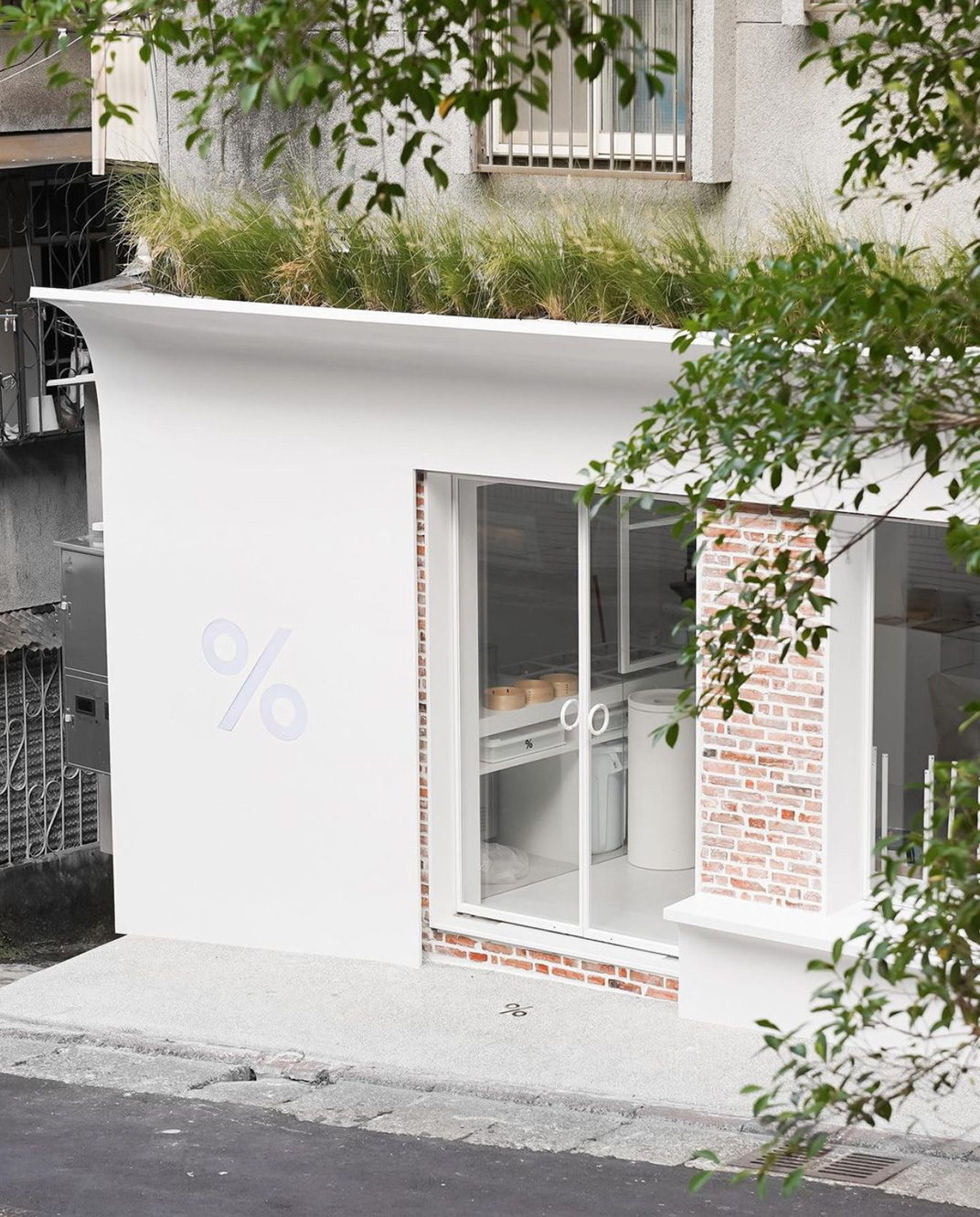 小可爱咖啡店% Arabica 台湾 台北 咖啡店 白色 % Arabica logo设计 vi设计 空间设计