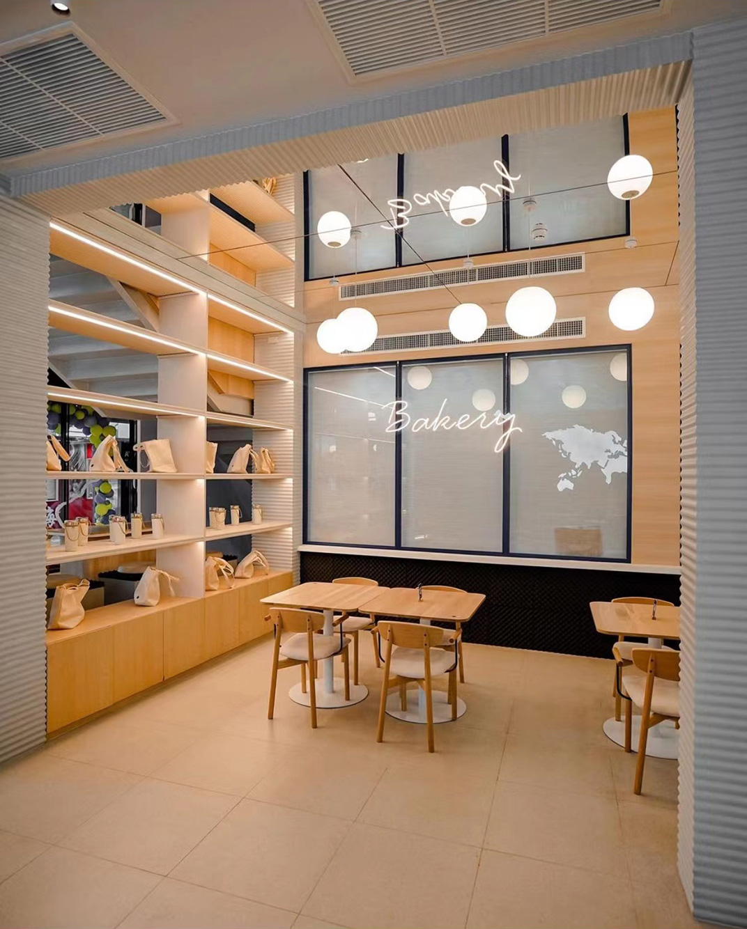 垂直空间里做装置设计的咖啡店，泰国 logo设计 vi设计 空间设计