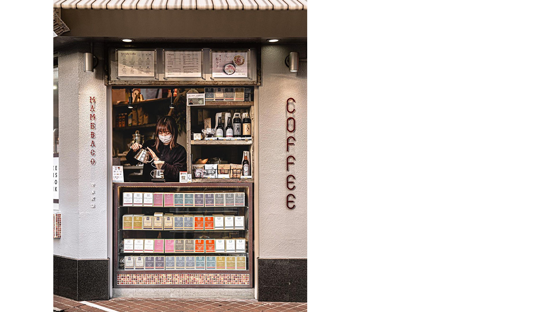 橱窗式咖啡店Mamebaco，日本，东京