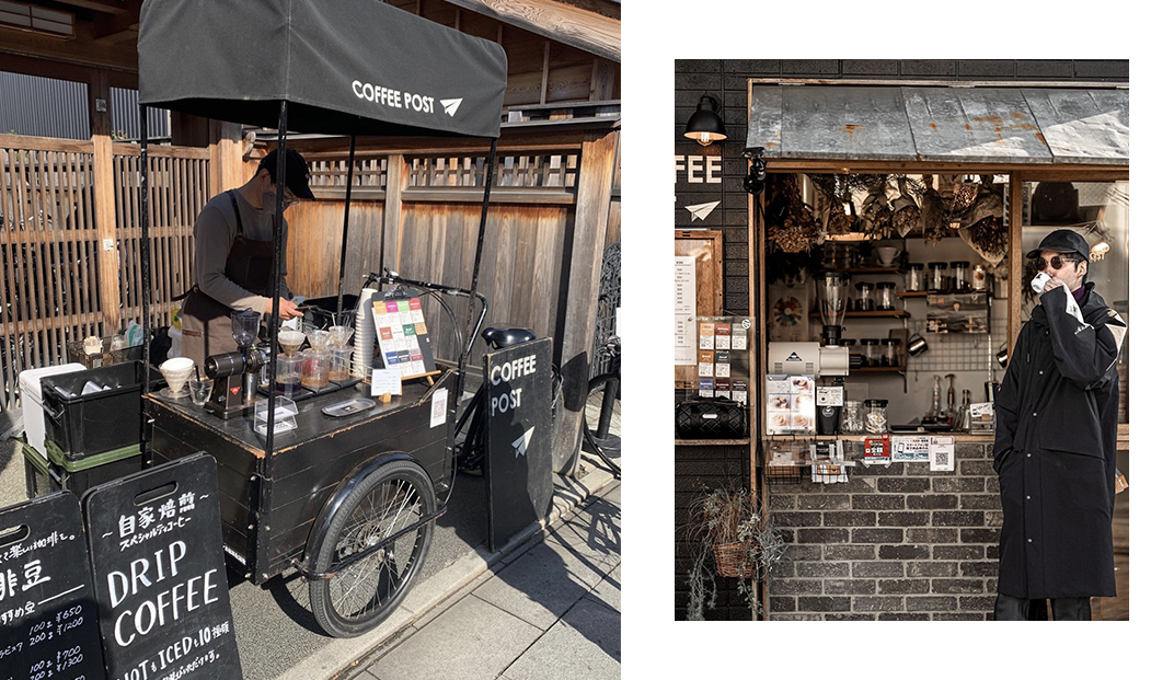 三菱自行车咖啡摊COFFEE POST，日本