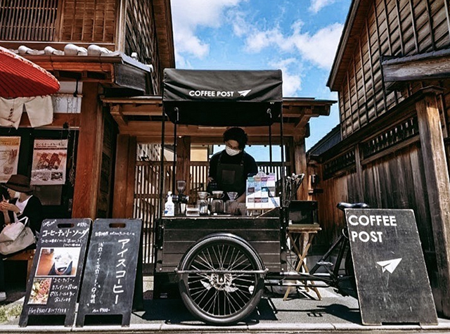 三菱自行车咖啡摊COFFEE POST，日本