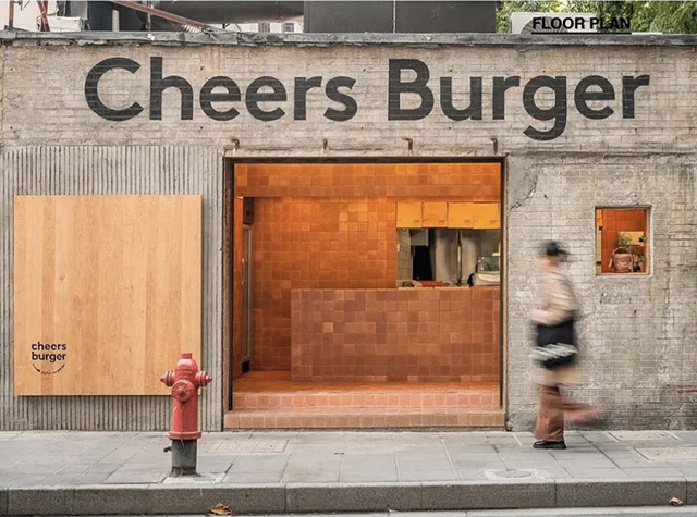 汉堡餐厅Cheers Burger ，上海  彦文建筑工作室