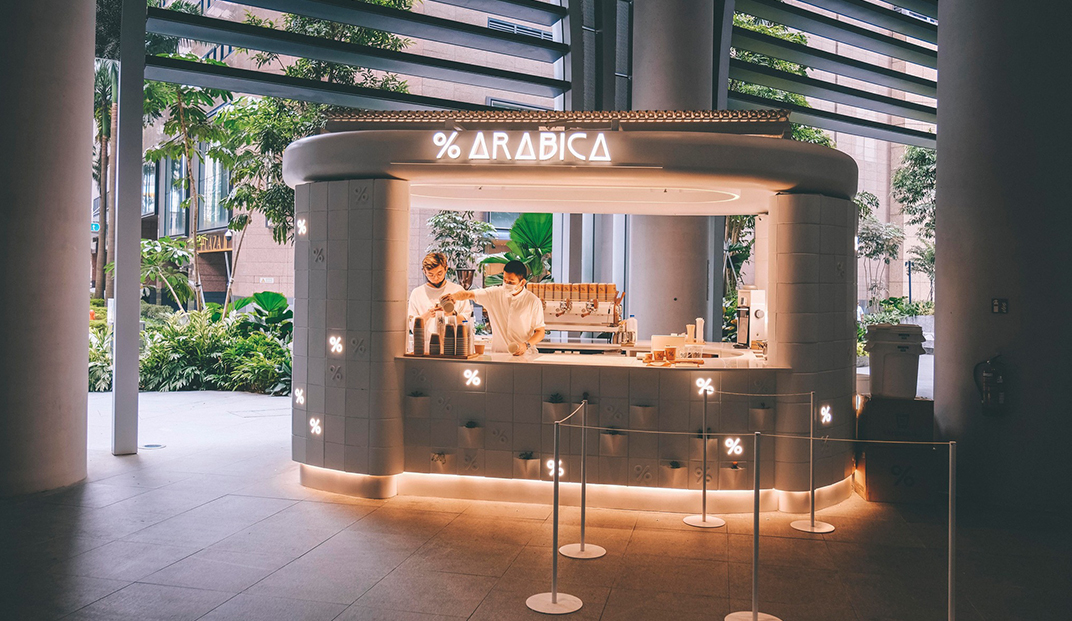 漂亮极简咖啡店Arabica，新加坡