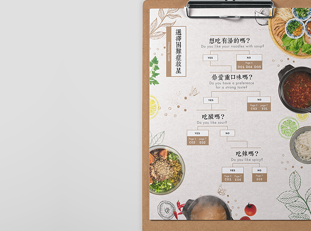 起源面馆菜单设计，上海  Designer by Shanshan Yao