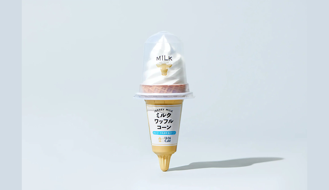 牛奶华夫饼包装设计，日本