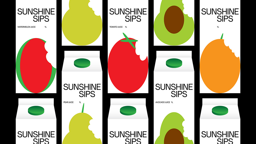 果汁品牌包装设计Sunshine Sips 美国  深圳 北京 上海 珠海 广州 武汉 杭州 佛山 澳门 logo设计 vi设计 空间设计