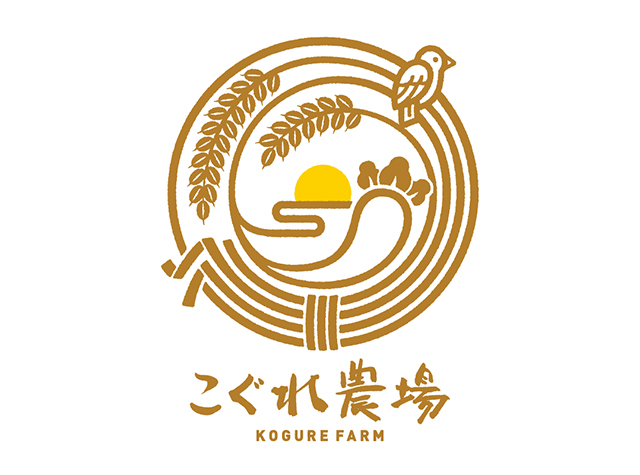 插图元素农场logo设计，日本