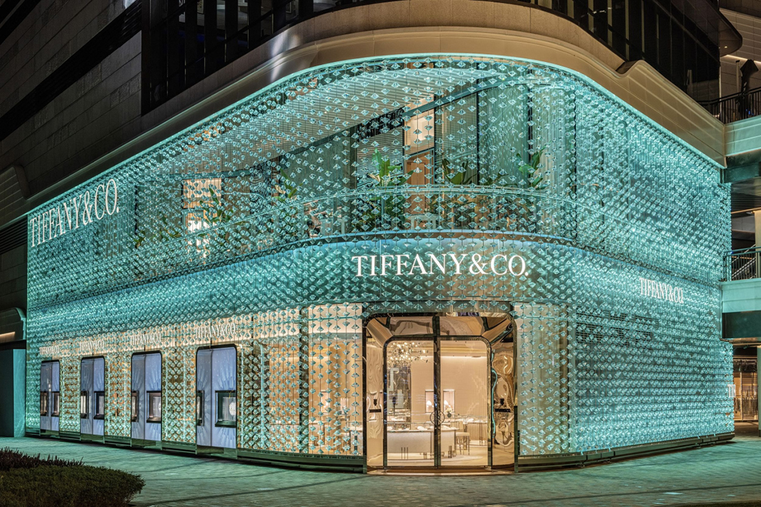 蒂芙尼 Tiffany & Co. 专卖店钻石门头设计 上海 深圳 珠海 东莞 北京 广州 武汉 咖啡店 门头设计 vi设计 空间设计