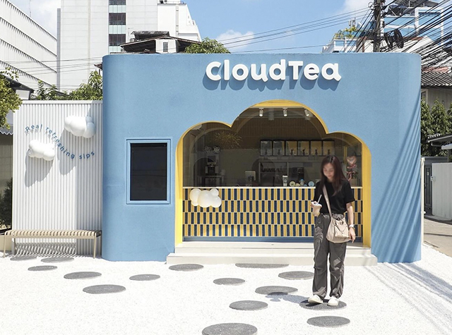 清新风格法式面包店cloudtea，泰国